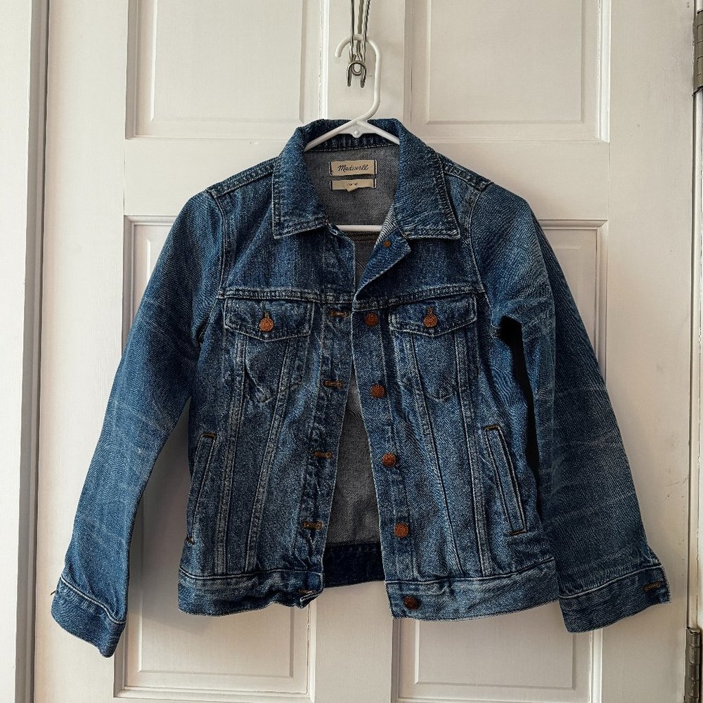 Madewell Button-Front Classic Denim Jacket - Small